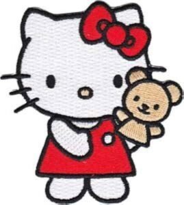  Hello Kitty Iron On Patch Instantly Adorable