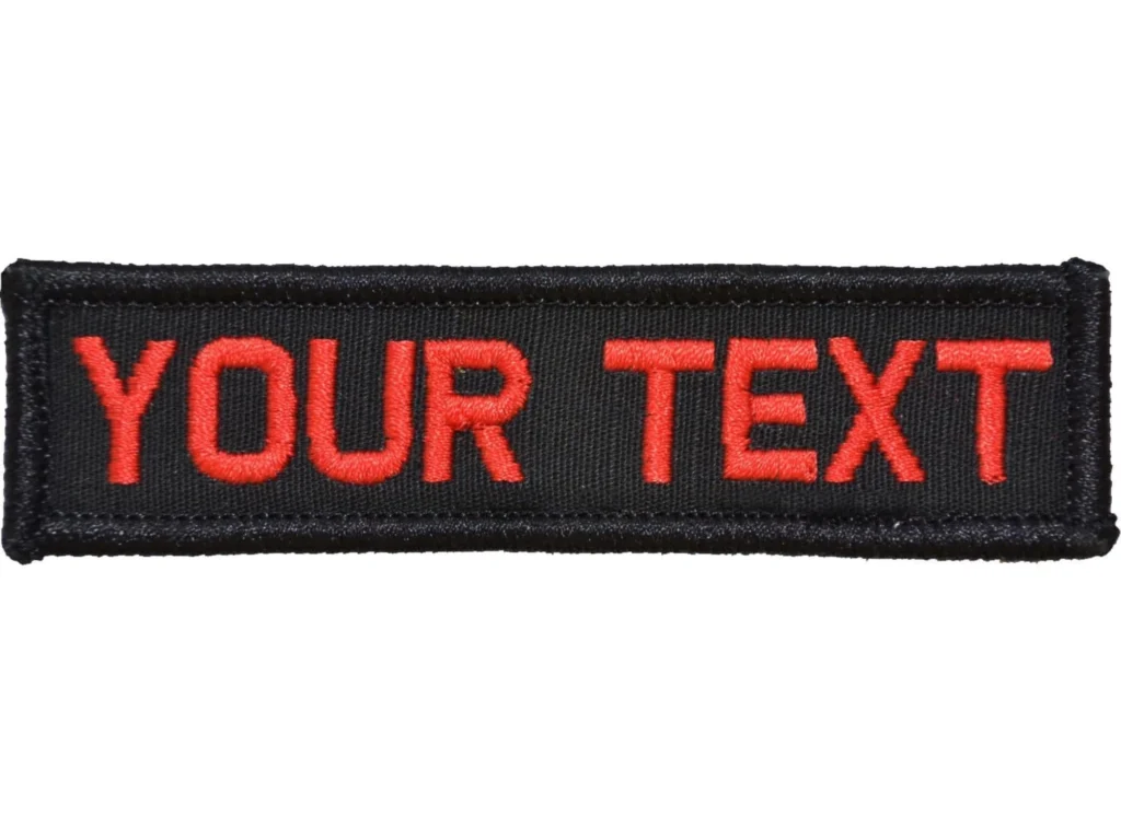 custom velcro name patches