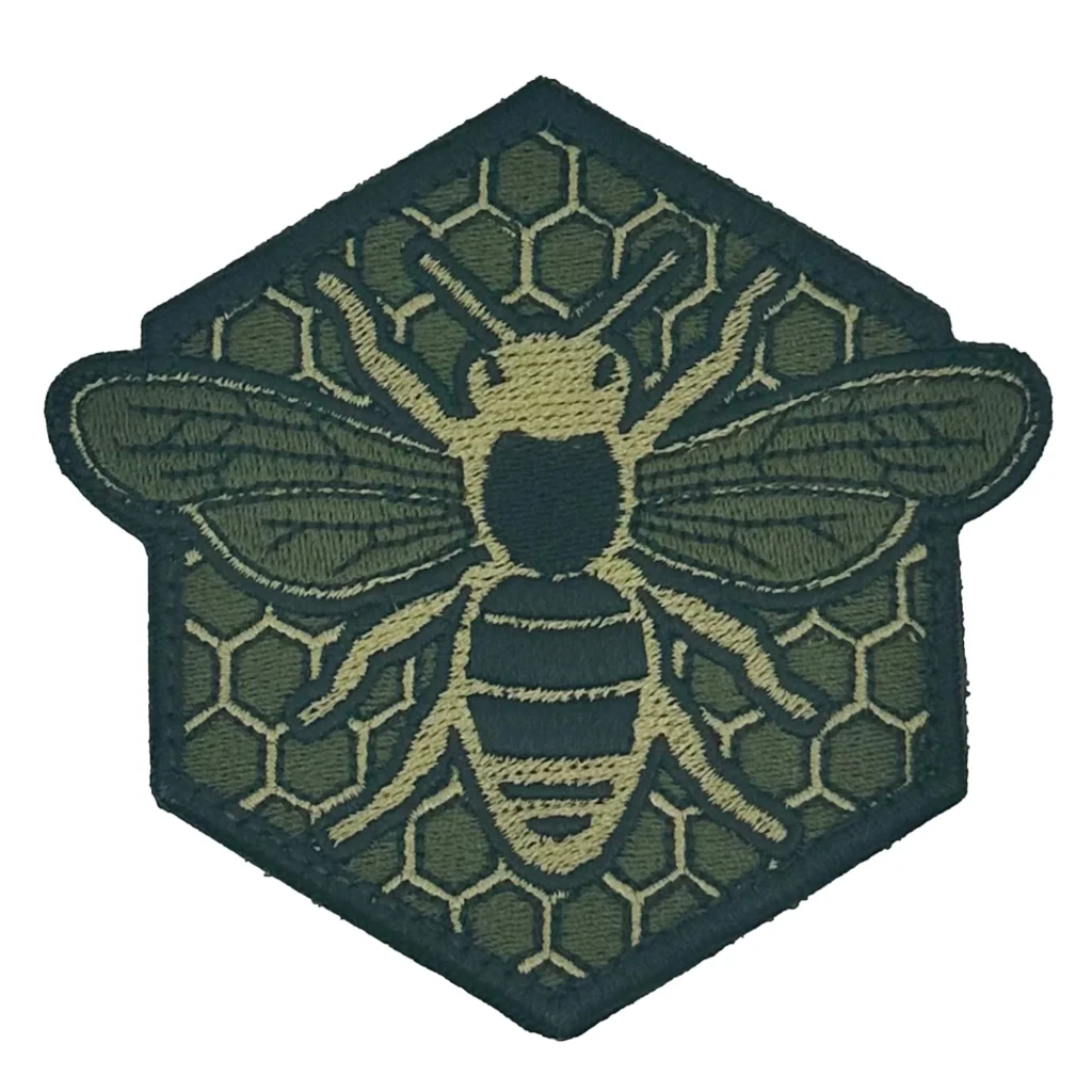 bee velcro patch