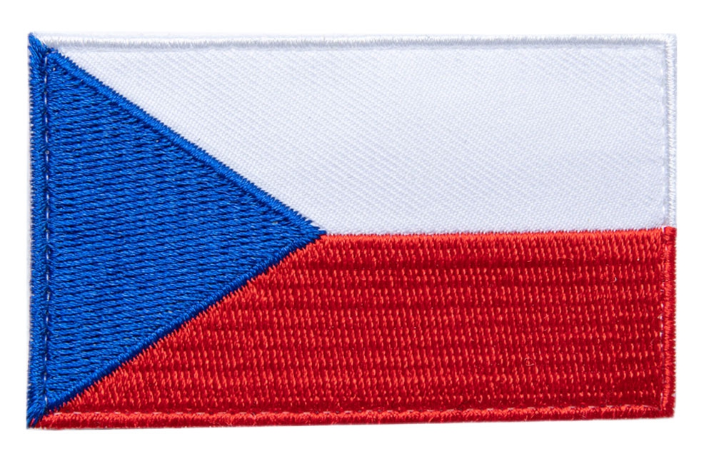 czech flag velcro patch