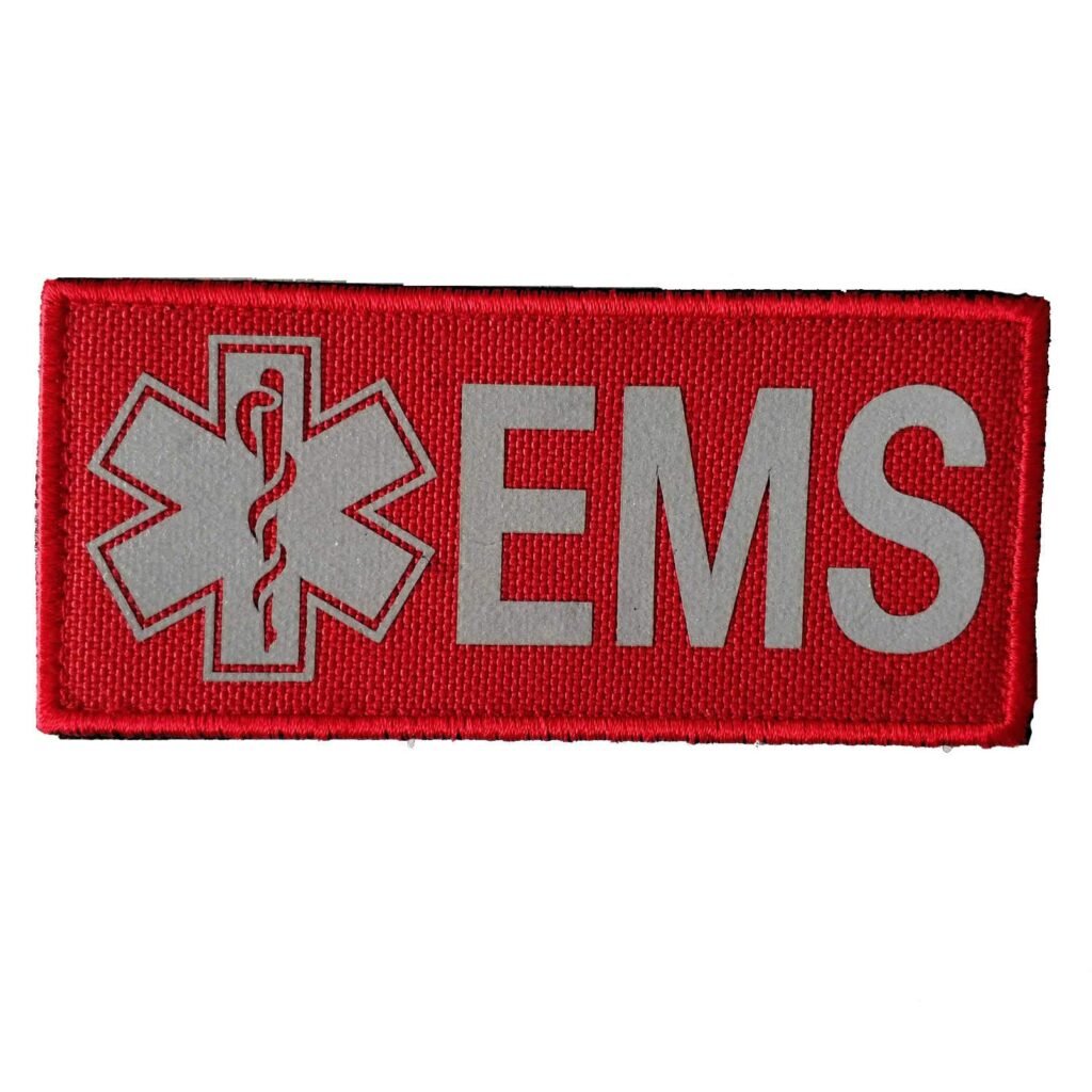 Pvc Patches Velcro American Flag EMS Patch - Glow Dark PVC Morale
