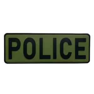 od green velcro police patch