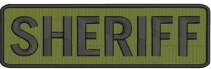 Velcro OD Green Sheriff Patch 