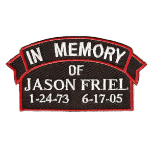 Personalized In Memory of Biker Patches for Motorcycle Enthusiasts