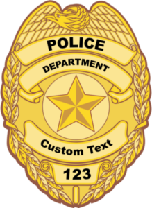 personalised police velcro patches