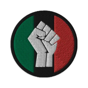 pan african flag velcro patch