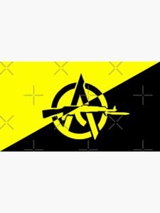 anarcho capitalism flag velcro patch