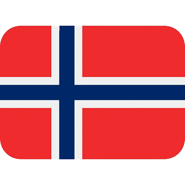 norwegian flag velcro patch