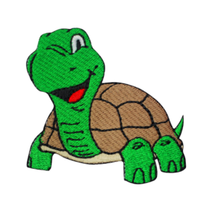 cartoon turtle velcro patch