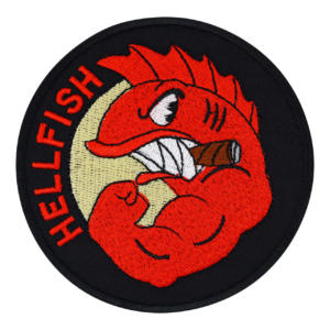 flying hellfish velcro patch