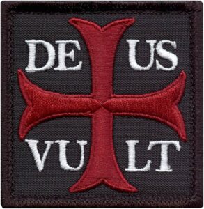 deus vult velcro patch