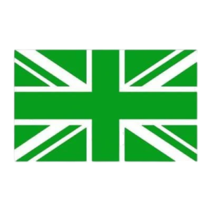 green union jack velcro patch