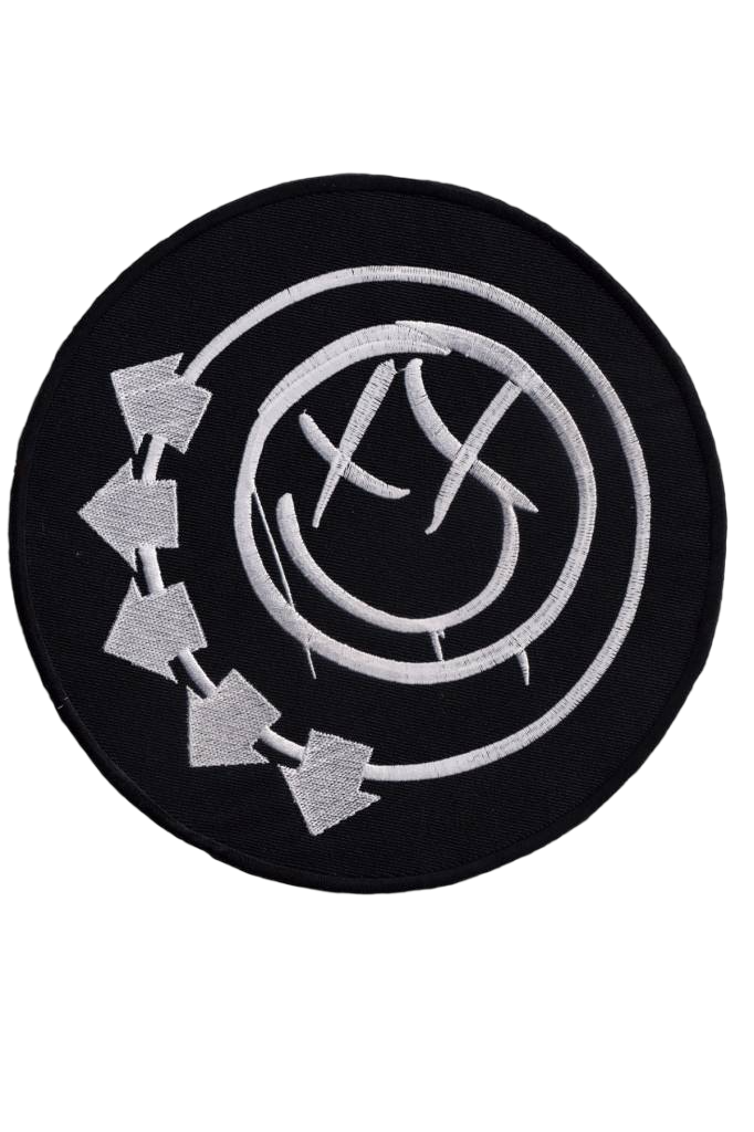 Patch Rock Blink 182 Logo Sky Blue 8.5x4 Cm Thermo-Adhesive Patch