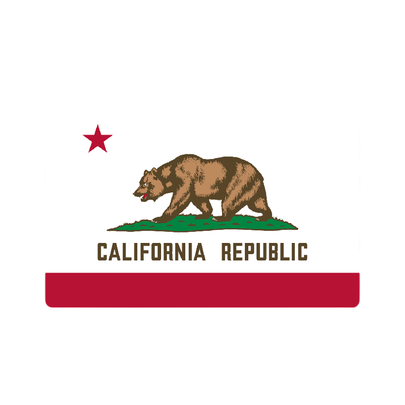 california republic velcro patch