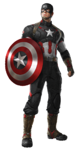 Captain America Black Velcro Patch