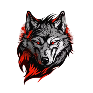 dire wolf velcro patch