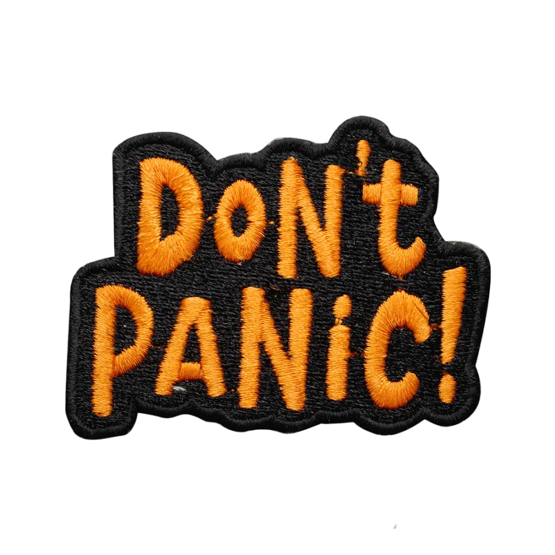 don't panic velcro patch