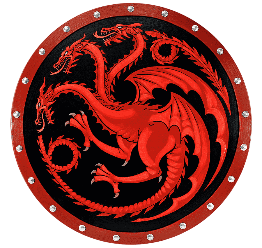 house targaryen sigil velcro patch