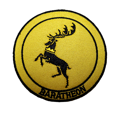 house baratheon velcro patch