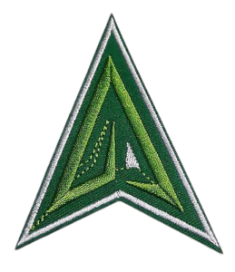 green arrow velcro patch