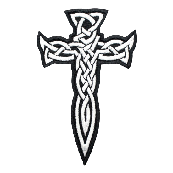 celtic cross velcro patch