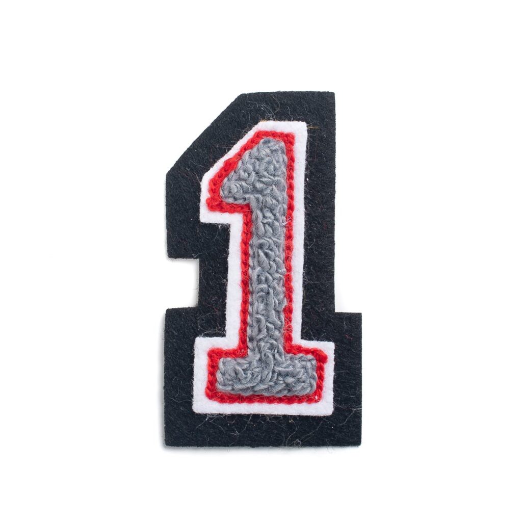 Custom Patches Chenille Number Patch Premium Quality For Custom Designs